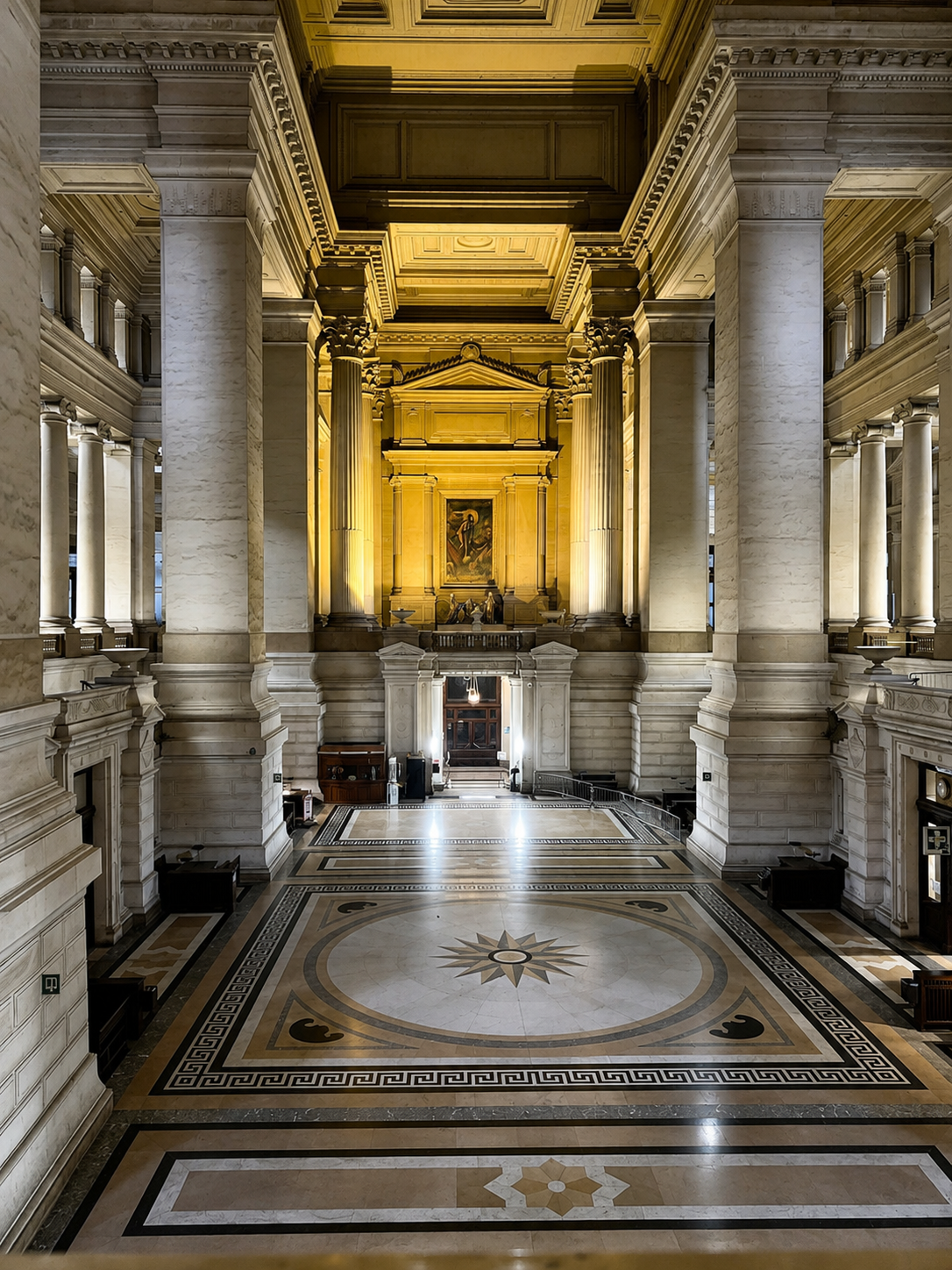 Architecture intérieure du Palais de Justice de Bruxelles